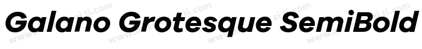 Galano Grotesque SemiBold Italic字体转换